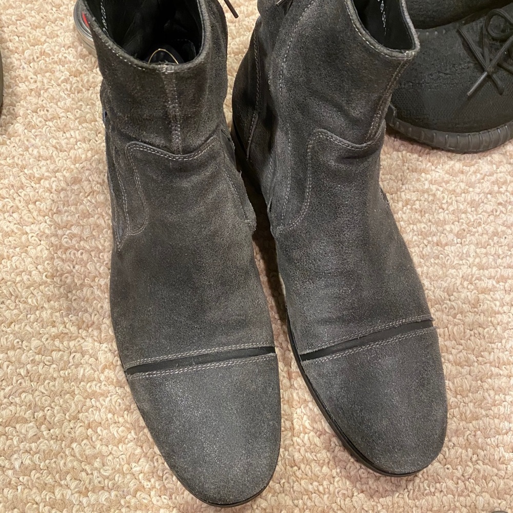 John Varvatos men’s suede boot